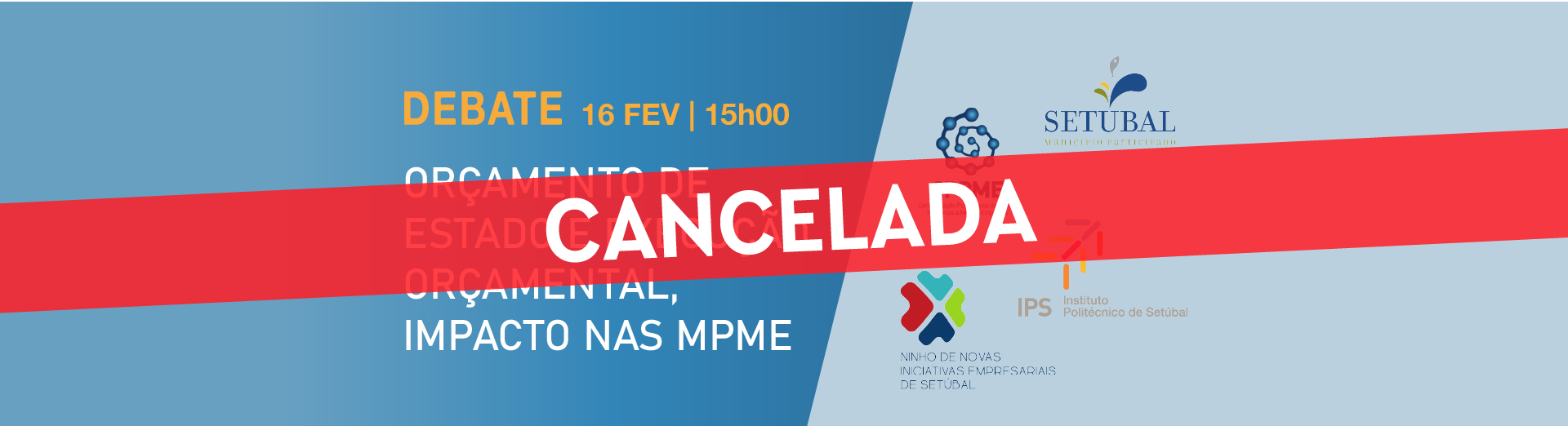 Conferência cancelada 16 fev